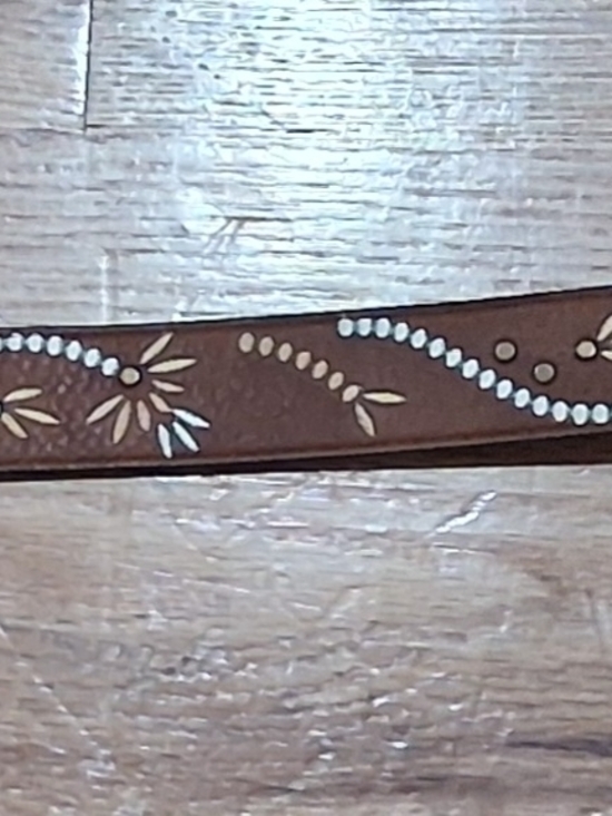Accessories - Cute Boho Festival Floral Embossed Women's  Belt